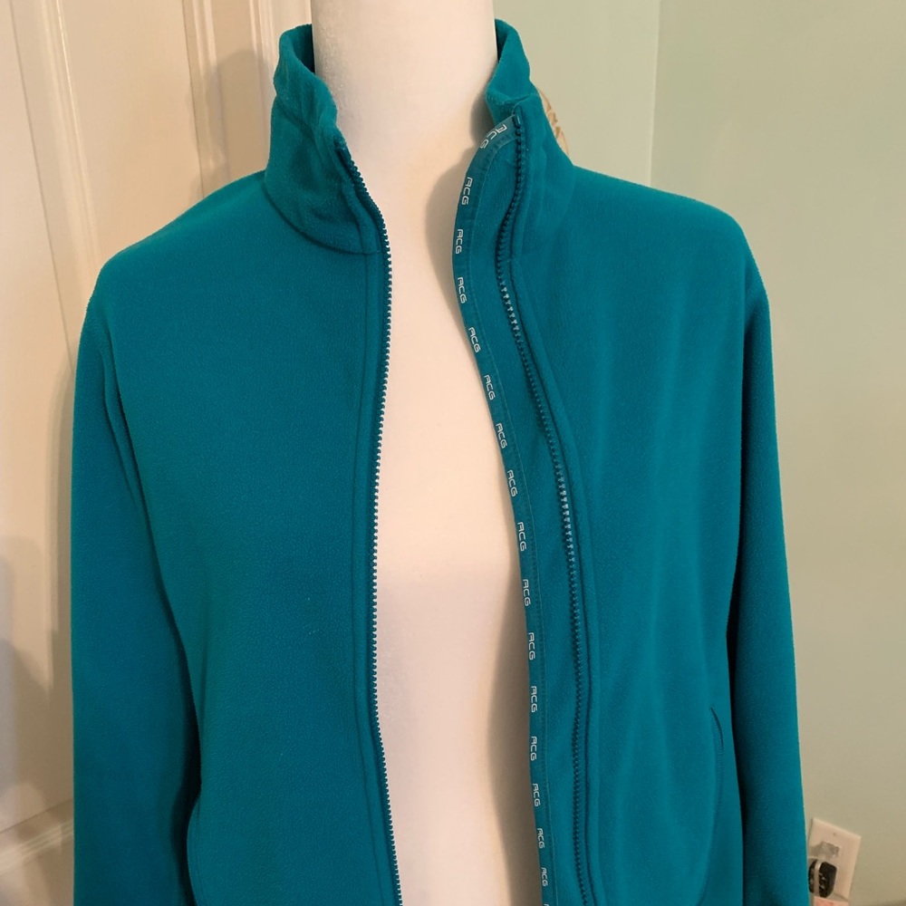 Teal Full-Zip Women's Fleece Jacket